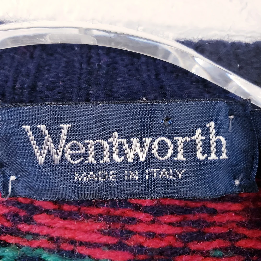 Vintage‎ 90s Streetwear Rainbow Fair Isle Wool Blend Knit Sweater Size Small